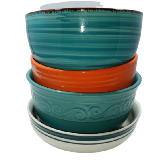 Vintage Bundle of 4 Colorful Bowls
